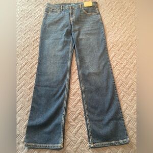 There Abouts Boys Size 16 Husky Adjustable Waist Straight Fit Blue Denim Jeans